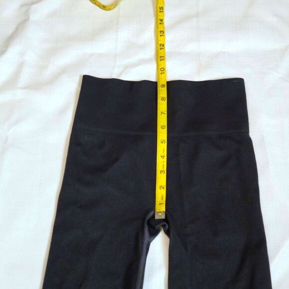 Spanx Seamless Track Stripe Leggings Gray Graphite Dust Size Small - Picture 7 of 9